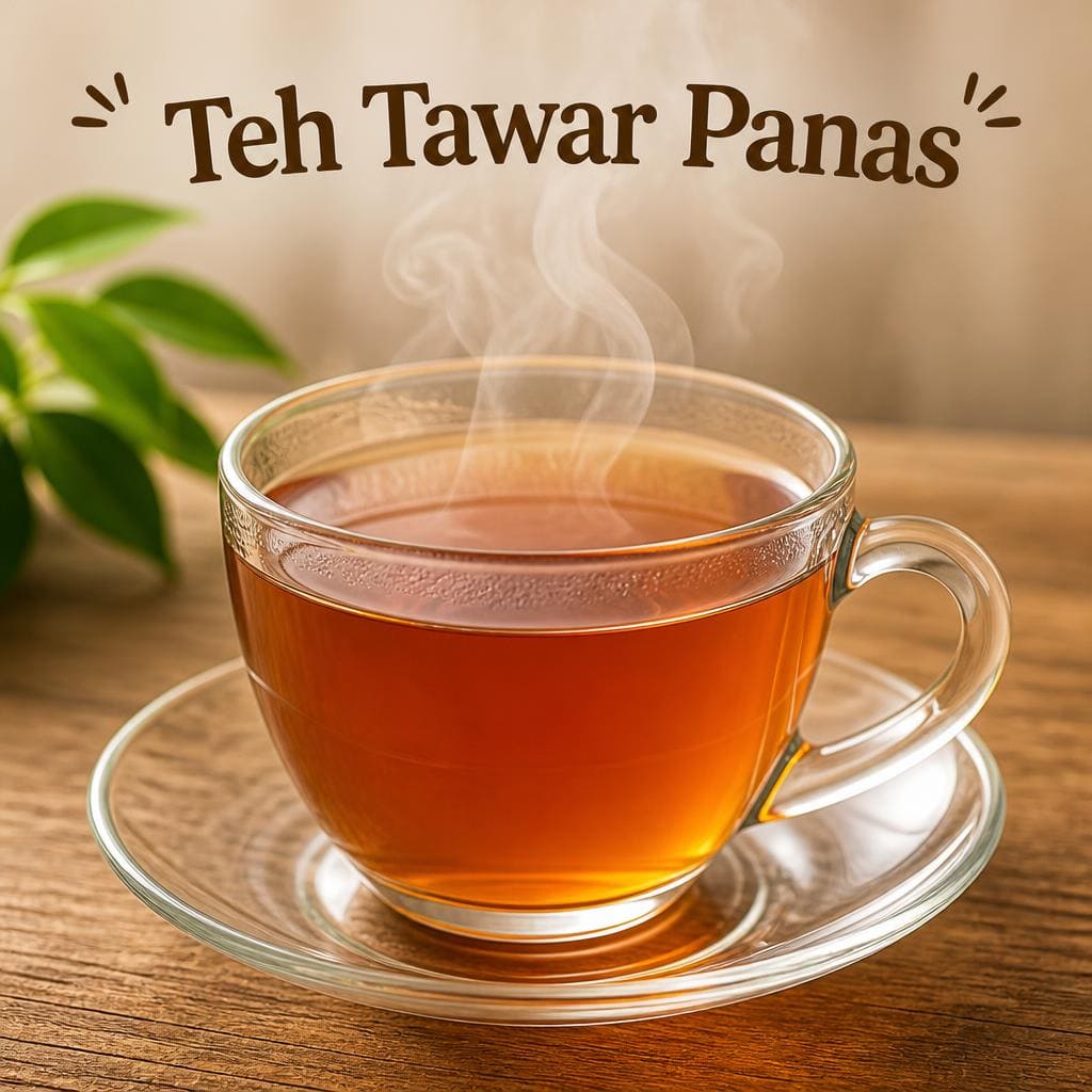 Teh Tawar Panas dari Bakso Lapangan Tembak Senayan